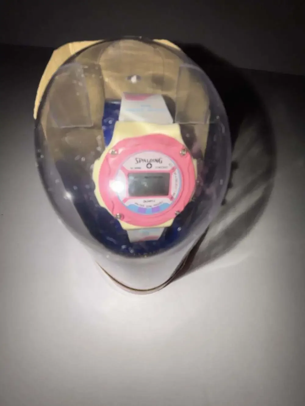 Vintage Spalding Gold Quartz Action Sports Digital Watch in Packaging